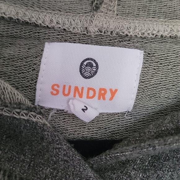 Anthro Sundry Only Good Days Cross Back Hoodie, 2 - Picture 6 of 10